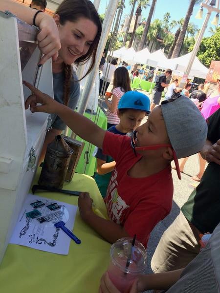 Kaleigh at the Insect Fair