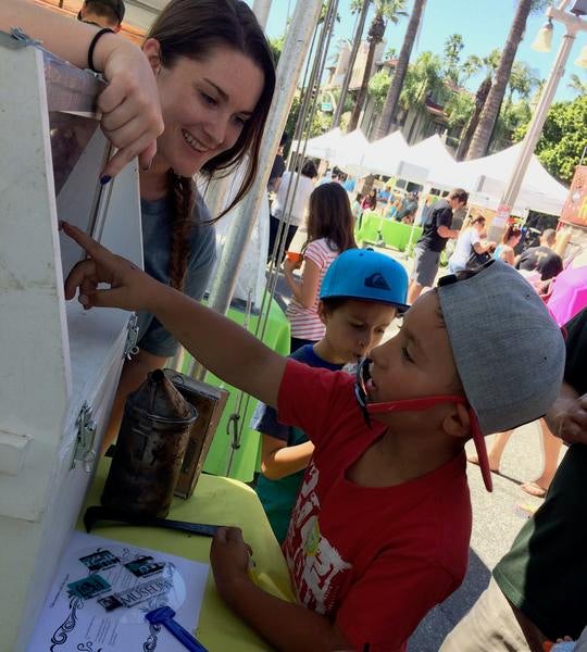 Kaleigh at the Insect Fair